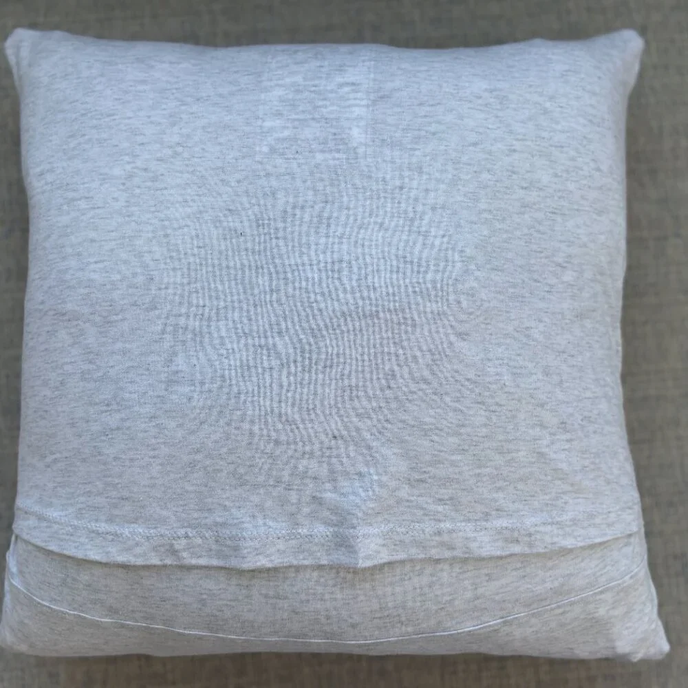 Faith over Fear inspirational handmade reworked tshirt 16x16 throw pillow cover